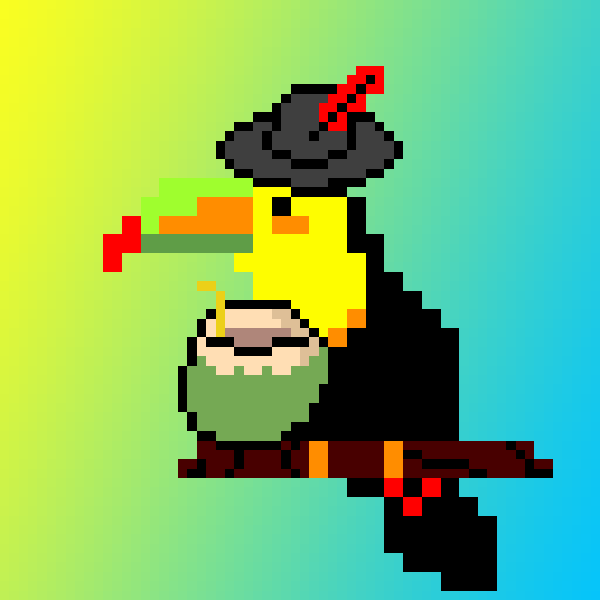 OneCanNFT's tweet photo. Welcome back to #ToucanTuesday. We'll keep this simple:

Like and Retweet for a chance to win this birdie

We've been insanely busy on The Island, so make sure to read our #ToucanTuesday update at:

https://t.co/R0UaWSd0dT. 

And remember, get your #OneCans before they're gone🤭 https://t.co/hOkZVcZchB