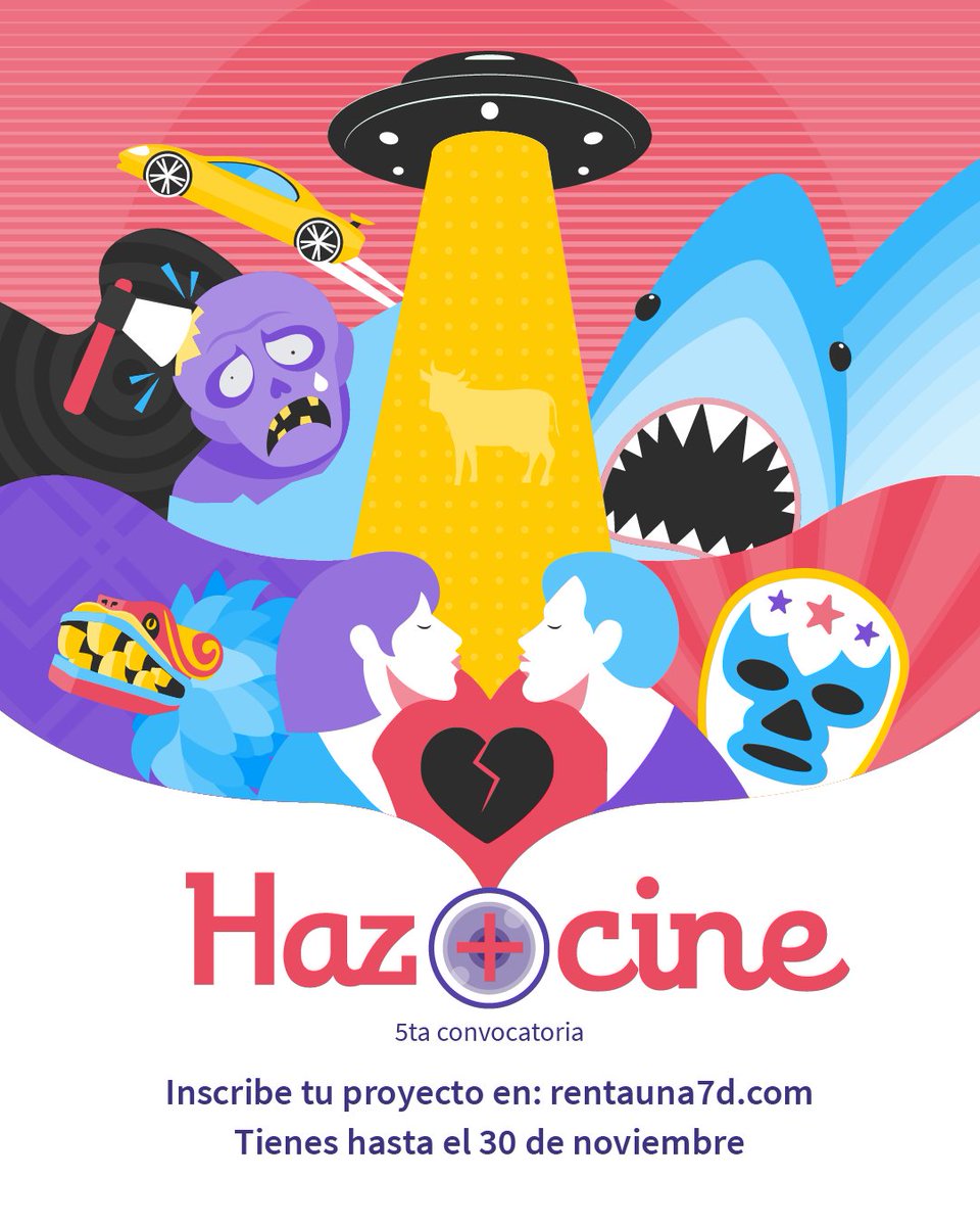 ¡Nuestros amigos de <a href="/r7dmx/">R7D / Rentauna7d</a> acaban de abrir su convocatoria Haz + Cine 2021 para apoyar cortometrajes de ficción y documental!

+ Info e inscripciones en rentauna7d.com/06-HAZMASCINE2… ¡Tienes hasta el 30 de noviembre!

#r7d #hazmascine #hazmascine2021