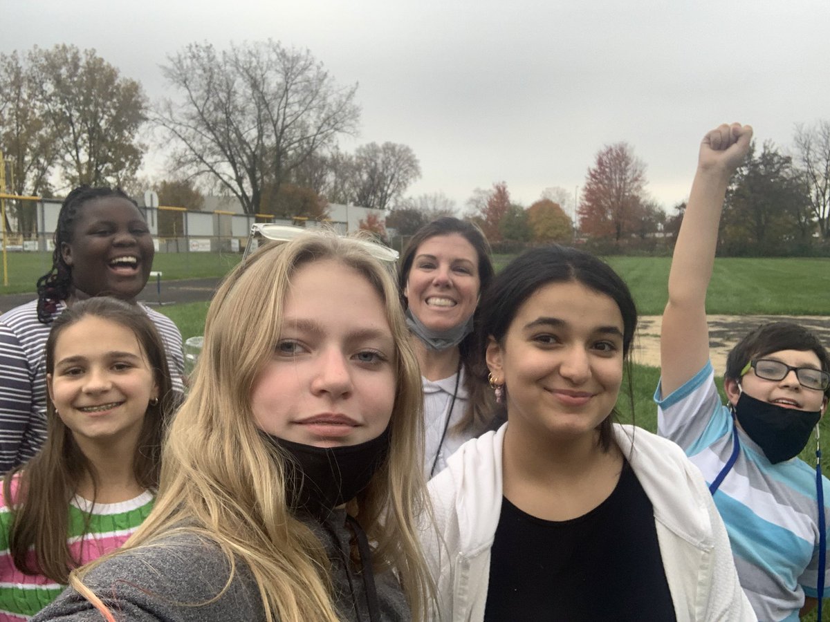 So happy to have the Page Power Club return in person! We took advantage of warmer temps for a quick walk today! #wearelamphere