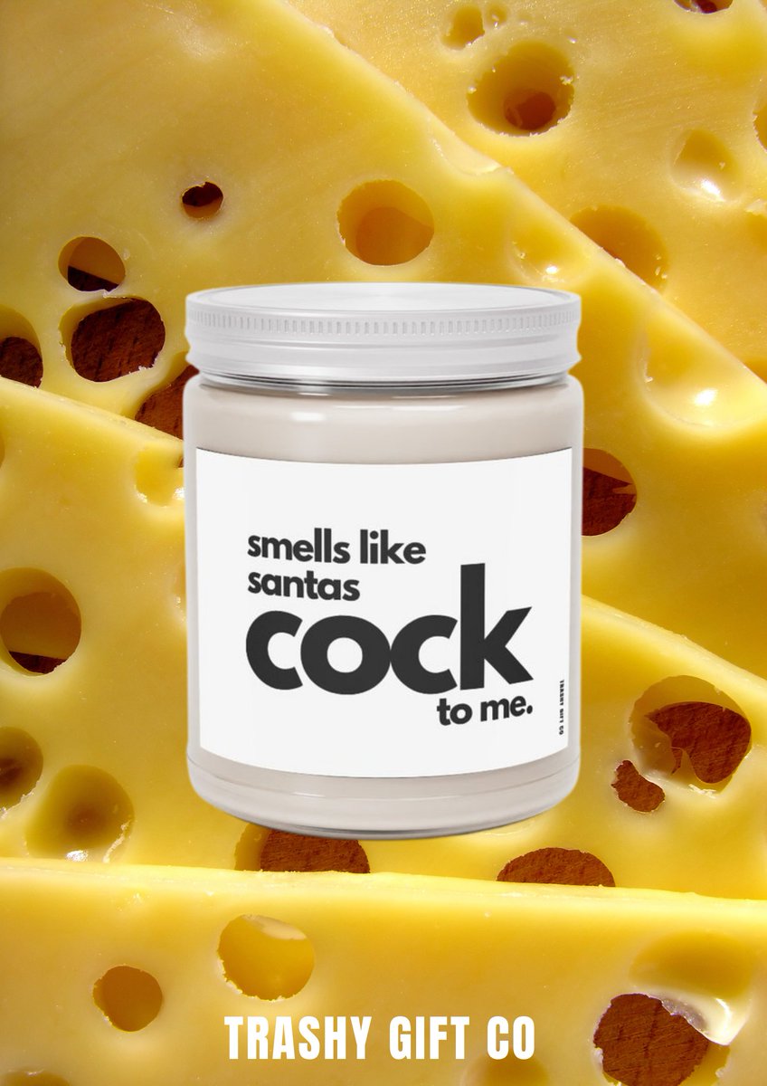 trashygiftco's tweet photo. Smells like Santa's Cock CANDLE https://t.co/khjHIRXnFd via @Etsy 

Offensive  Rude Funny silly Candles for a gag gift. Christmas stocking stuffer humor joke gifts. Adults only crude 18+ naughty BBF willy penis homeware #etsy #giftideas #giiftidea https://t.co/oHtKa0FiQ9