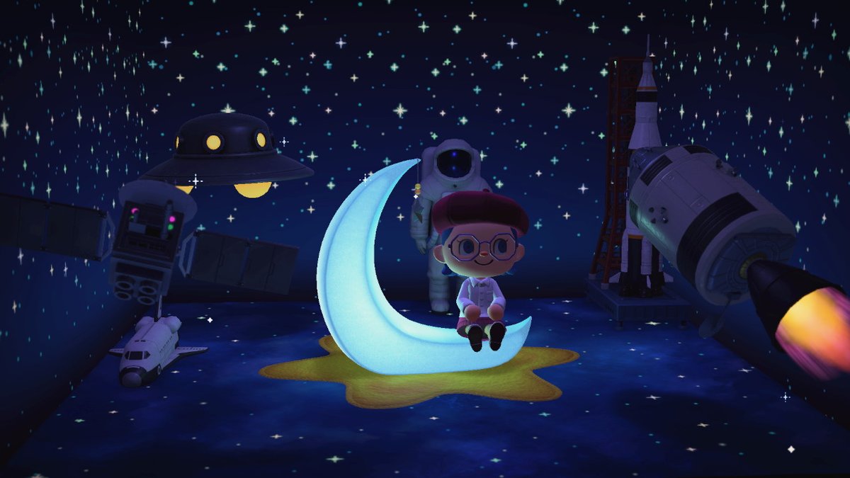 AcnhEsther's tweet photo. Despedimos el dia de hoy que ha sido de mucho trabajohumano en #BlueIsland. Buenas noches y dulces sueños #AnimalCrossing #ACNH #NintendoSwitch https://t.co/ussjPFHwHu