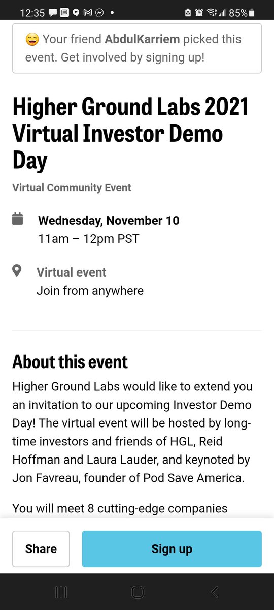 ak2webd3's tweet photo. #RestorativeEconomics #HGLDD @HigherGroundLab DemoDay 21 $ @reidhoffman,@LauraLauder,MC @JonFavs
meet 8 #ProgressiveTech Startups vy @Google, @NASA, @Techstars Alums,2&3× #SerialFounders, #PoliticalOperators Disrupting #Elections & #Advocacy #GoldRush https://t.co/aoSm75uO4o https://t.co/V7206R8oaf