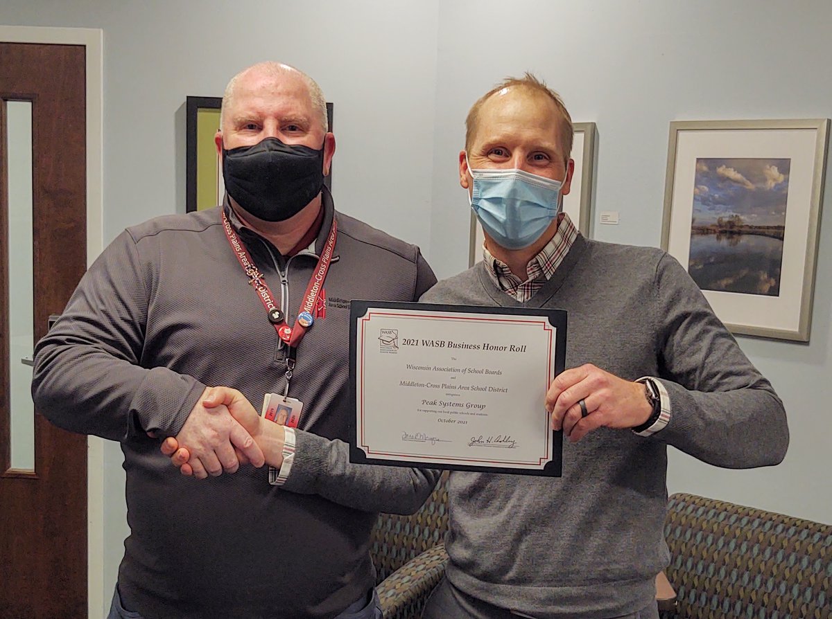Congratulations to <a href="/PeakSystemsGrp/">Peak Systems Group</a> for being inducted into the <a href="/WASBWI/">WI School Boards</a>  #BusinessHonorRoll. I appreciate your #Expertise in helping us add #professional #presentation #tools to our large #collaboration spaces!  #WeBelieve 
loom.ly/HJqssmA