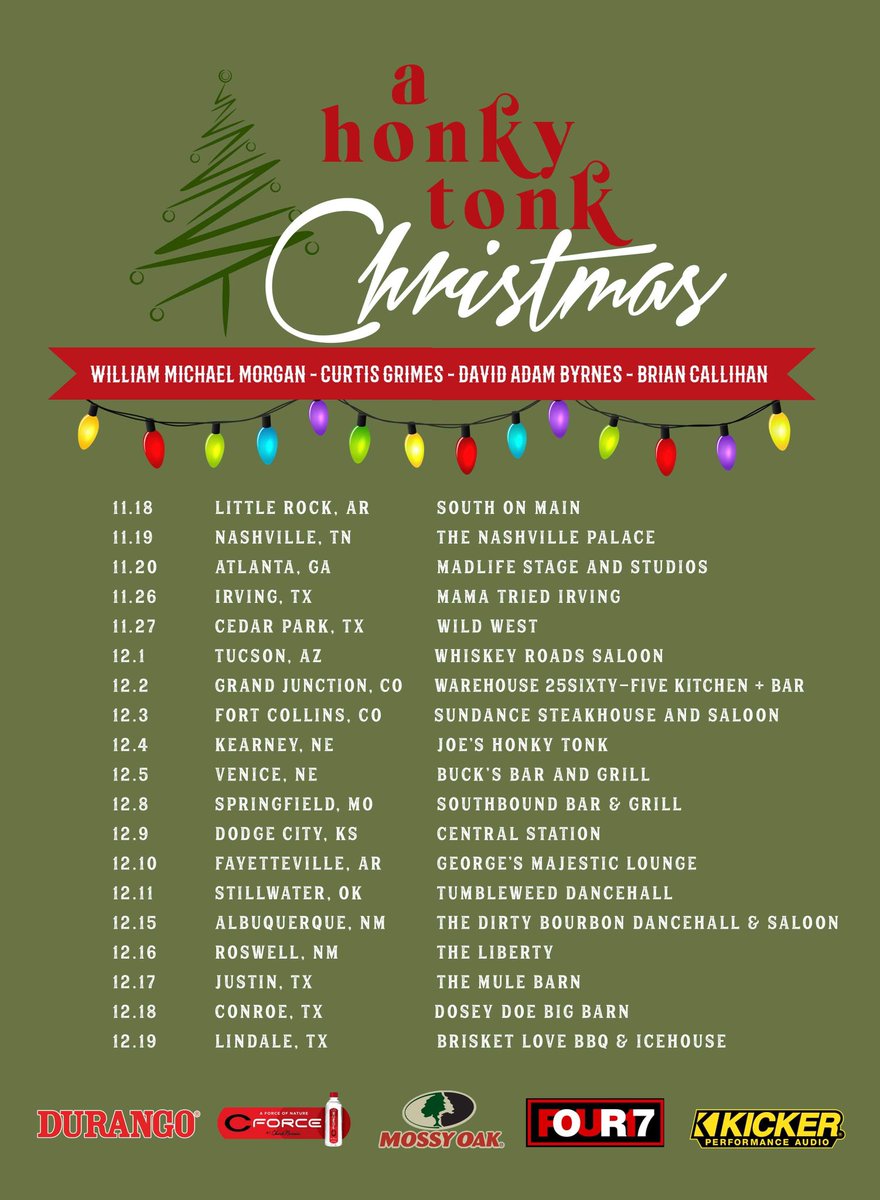 BrandynSteen's tweet photo. The Christmas Tour starts next week! This has been fun planning/producing and I’m excited to see things kick-off! 

Big thanks to our sponsors: KICKER, Durango Boot, CForce and Mossy Oak! https://t.co/0c4fcMPRe2