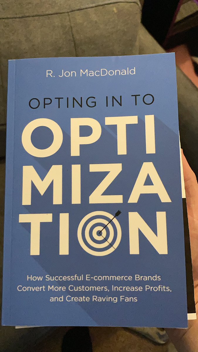 EmmettNaughton's tweet photo. Have you ordered your copy of @jonmacdonald and @thegoodβs book about Optimization?!!
Highly recommend!!!
#DTCFam https://t.co/EgbHOjv6Zk