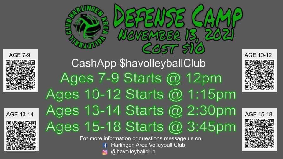 Looking for some volleyball during the off season? 
Great opportunity for training camps right here in Harlingen!