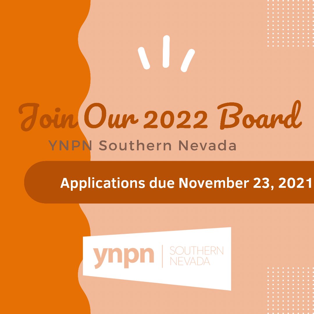 YNPNSoNV's tweet image. Join the YNPN of So. NV Board of Directors. We are working to build a diverse social sector to strengthen and support the professional development of our young nonprofit community. If you're passionate about social change and empowering emerging leaders, this is the role for you!