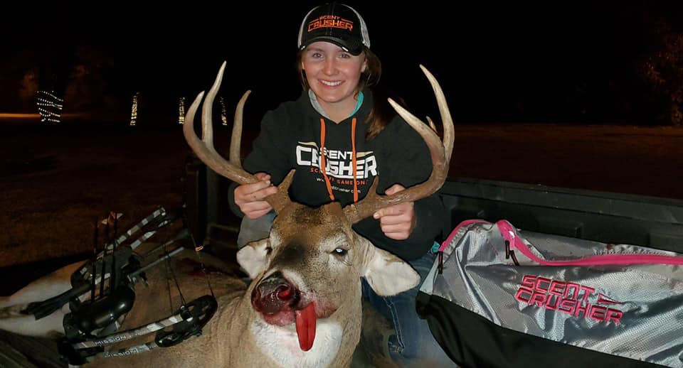 ScentCrusherCo's tweet photo. Emma Garretson crushes her first deer. Congratulations! Scent Off. Game Over.

https://t.co/kZ5pxQej8Q
.
.
#scentoffgameon #scentcrusher #hunting #gonehunting #treestand #treestandtherapy #treestanddiaries #whitetail #huntingislife #hunttoeat #youstink https://t.co/SBuol4k9IA
