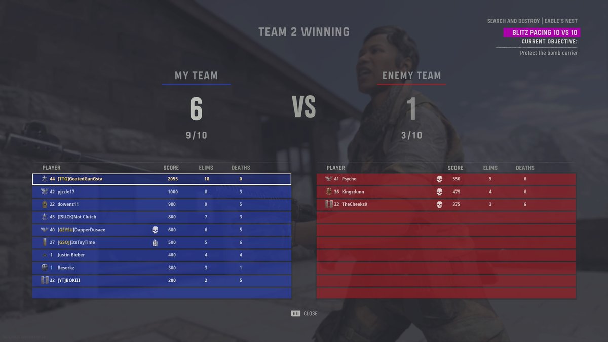 6trey3's tweet photo. Almost V2 on Search other team quit smh https://t.co/J5rBJUpIZ8