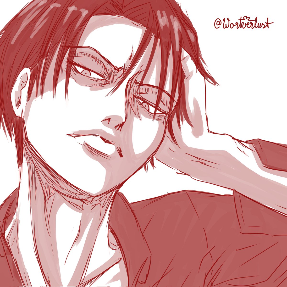 W0rtv3rlust's tweet photo. And some doodle again ^^;;
#leviackerman #fanart #AttackOnTitan #digitaldrawing #idrawsometimes https://t.co/A4fjWjz09P