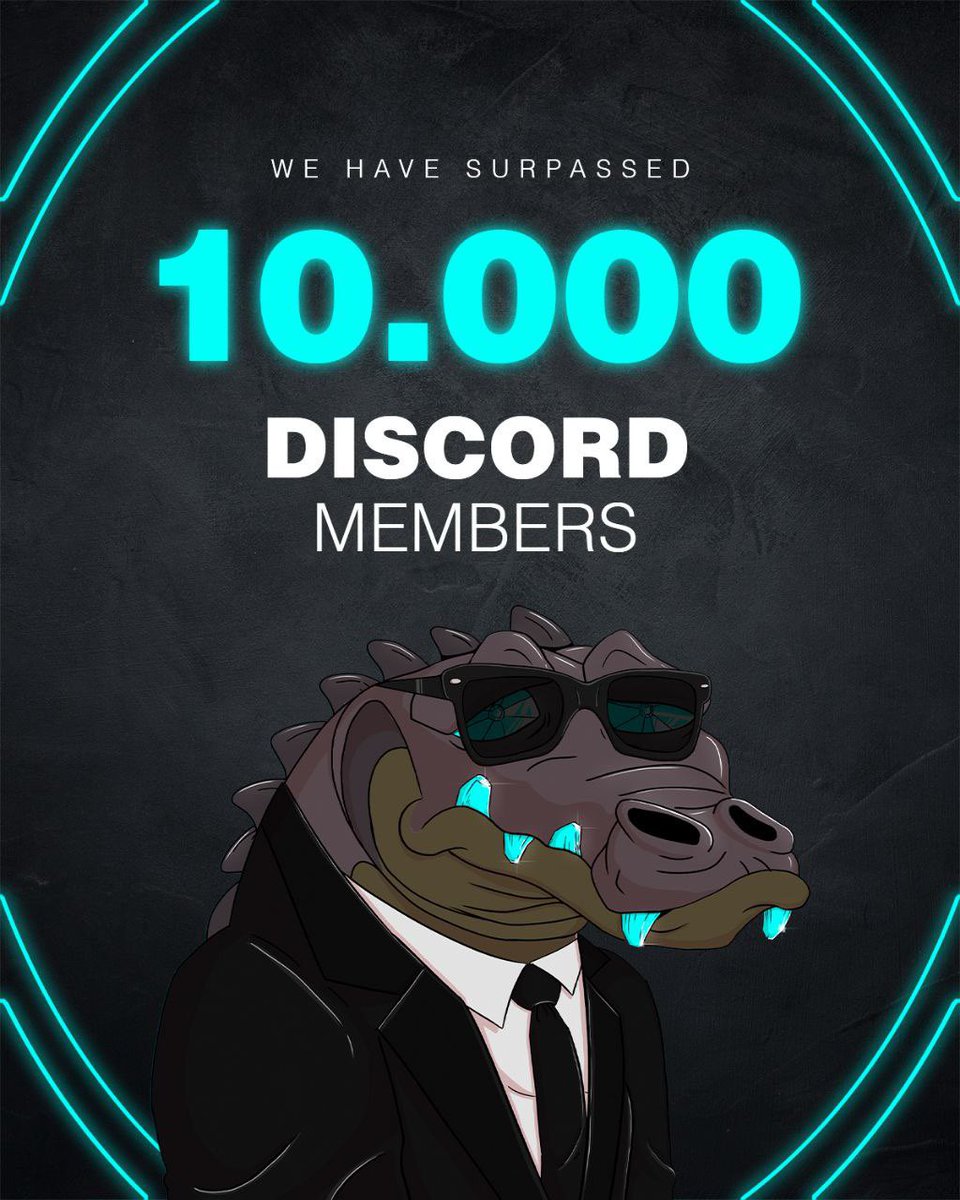 Crocs League Now has 10000 Discord Members! 🥂🍻🐊

As a gift to our community, we’re giving away one free NFT in our discord. discord.gg/3r5MdtamxK

#nft #NFTGiveaway #NFTs #NFTartists #NFTart