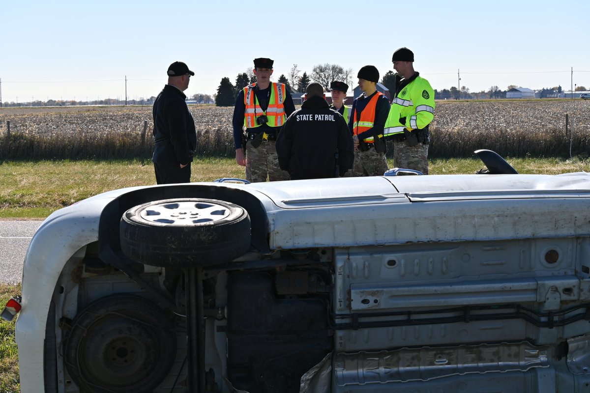 NEStatePatrol's tweet photo. Here are some more images from today's crash response scenarios for #NSPCamp65. 

Thank you very much to our actors (who are mostly EMTs themselves) and the fire departments of Grand Island, Kearney, Cairo, and Phillips, as well as Kramer's Towing for their assistance today! https://t.co/loRR3rTHxY