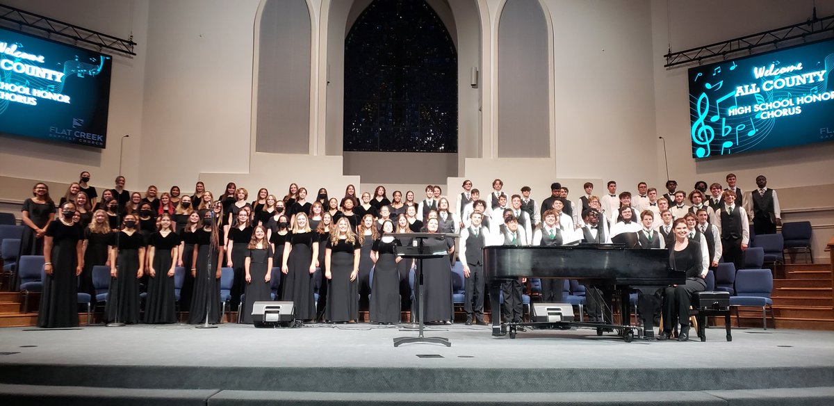 SMHSChorus's tweet photo. Getting ready for some great music at the All County High School Honor Choir https://t.co/0lZBR0Q9nh