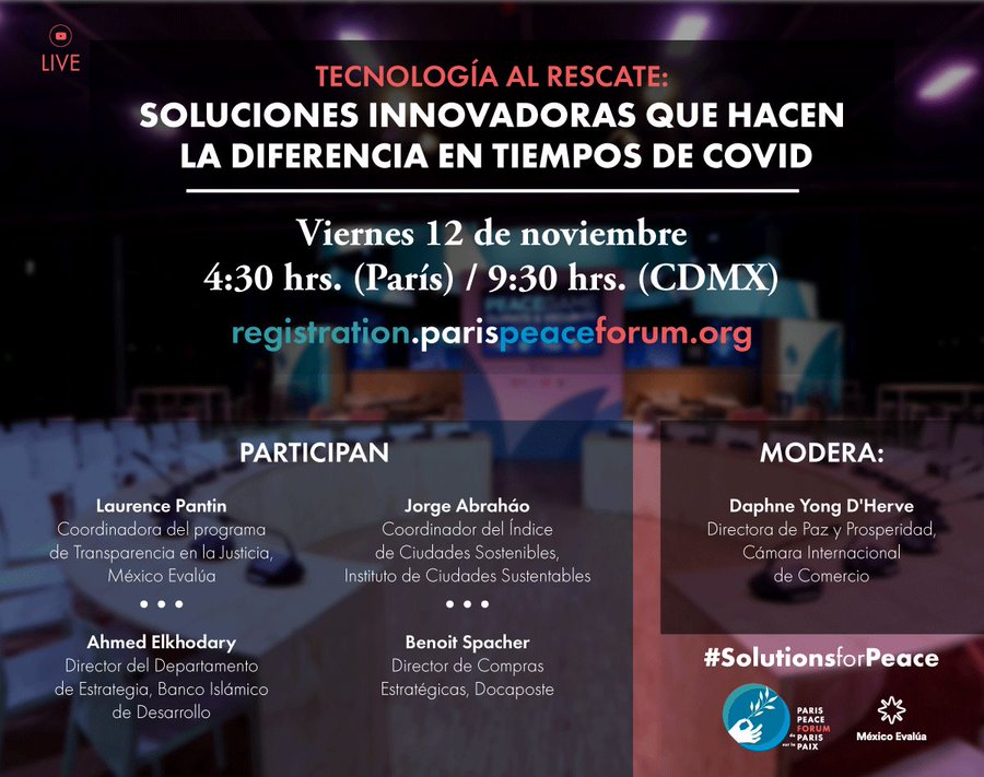 mexevalua's tweet photo. Por si fuera poco, otra de nuestras voces femeninas más fuertes en la institución lidera un panel sobre el aprovechamiento de la tecnología. @lpantin hablará sobre #justiciadigital https://t.co/YdWPVeeON1