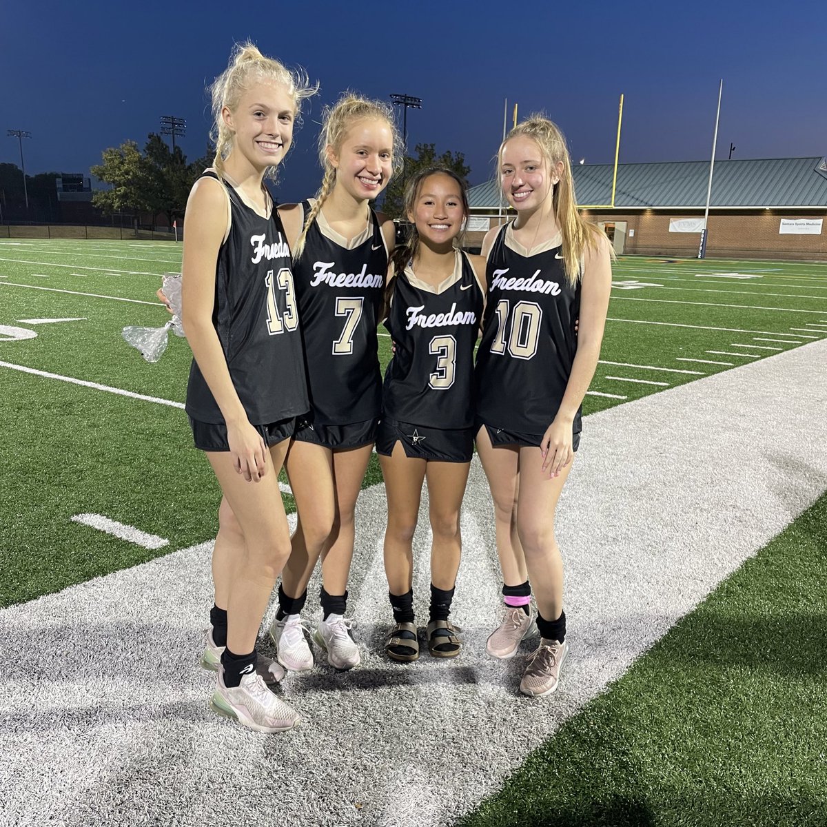 FreedomHsFH's tweet photo. Thank you to our four seniors for all your contributions over the last four years. We’ll miss you 🖤💛 https://t.co/MSE0xI452D