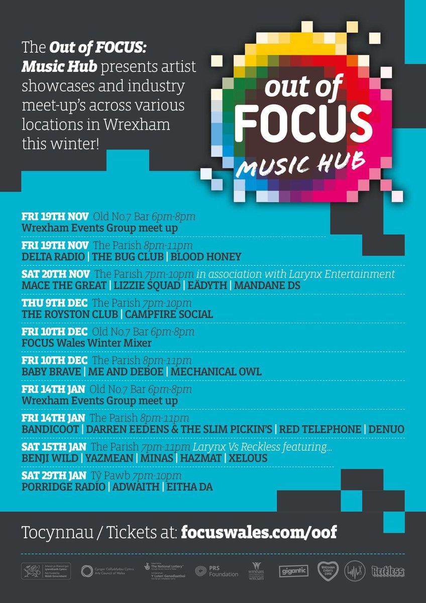 Next Friday 19th November 🙌🤟🏼 <a href="/theparishwxm/">theparishwrexham</a> <a href="/FocusWales/">FOCUS Wales</a>  #newmusic
