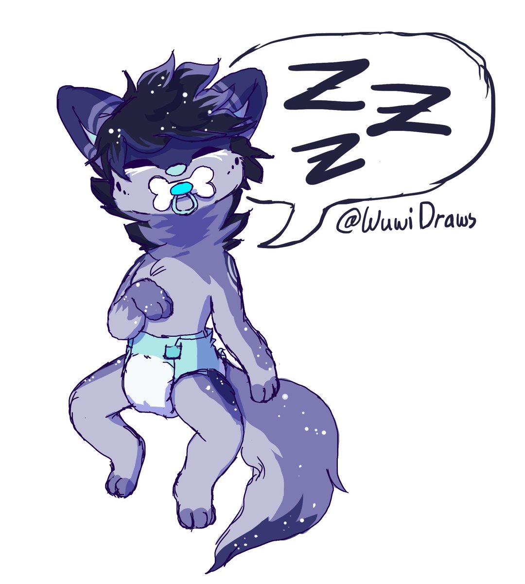WuwiDraws's tweet photo. also cute babies tho T u T 

character is owned by @CuddlyWolfBoy https://t.co/BFNwZsBrBz