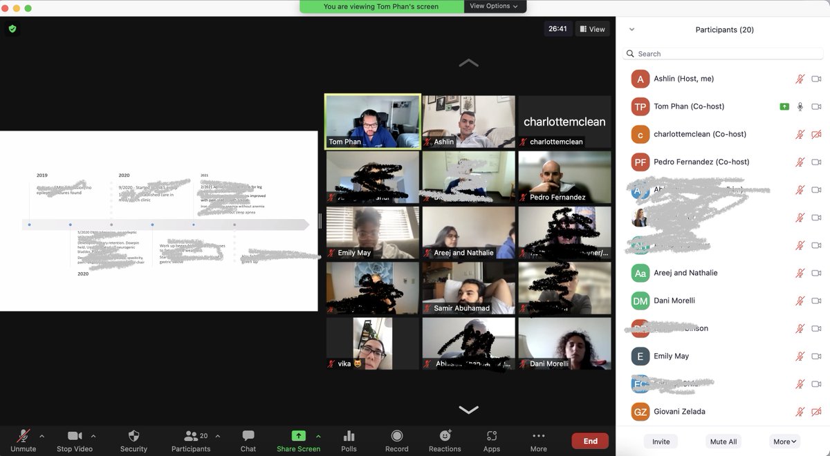 UTSW_IMPsych's tweet image. Great case conferences by R4 @tomphn and R3 Charlotte  - with 🎉applicants🎉in🎉attendance🎉

so nice getting these going again after a brief hiatus 
(q:what&apos;s worse than one inservice exam
a: two inservice exams)
#combotraining #utswestisbest #redacted