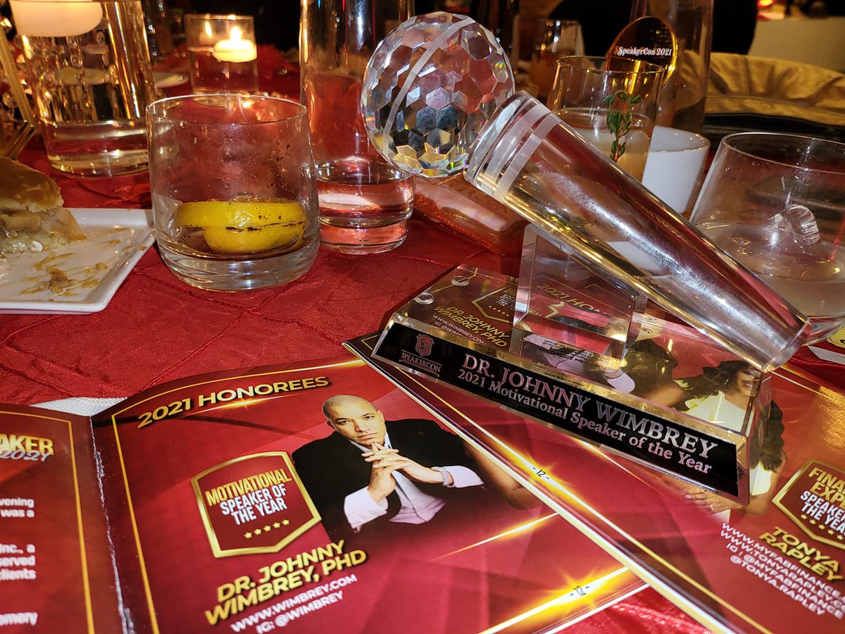 kdconservatory's tweet photo. 🙏🏽🙏🏽🙏🏽 #SpeakerCon2021 Motivational Speaker Of The Year 🎙 Congrats Dr. Johnny Wimbrey! We look forward to your presentation tomorrow! #kdconservatory https://t.co/dC2EmUnCvS