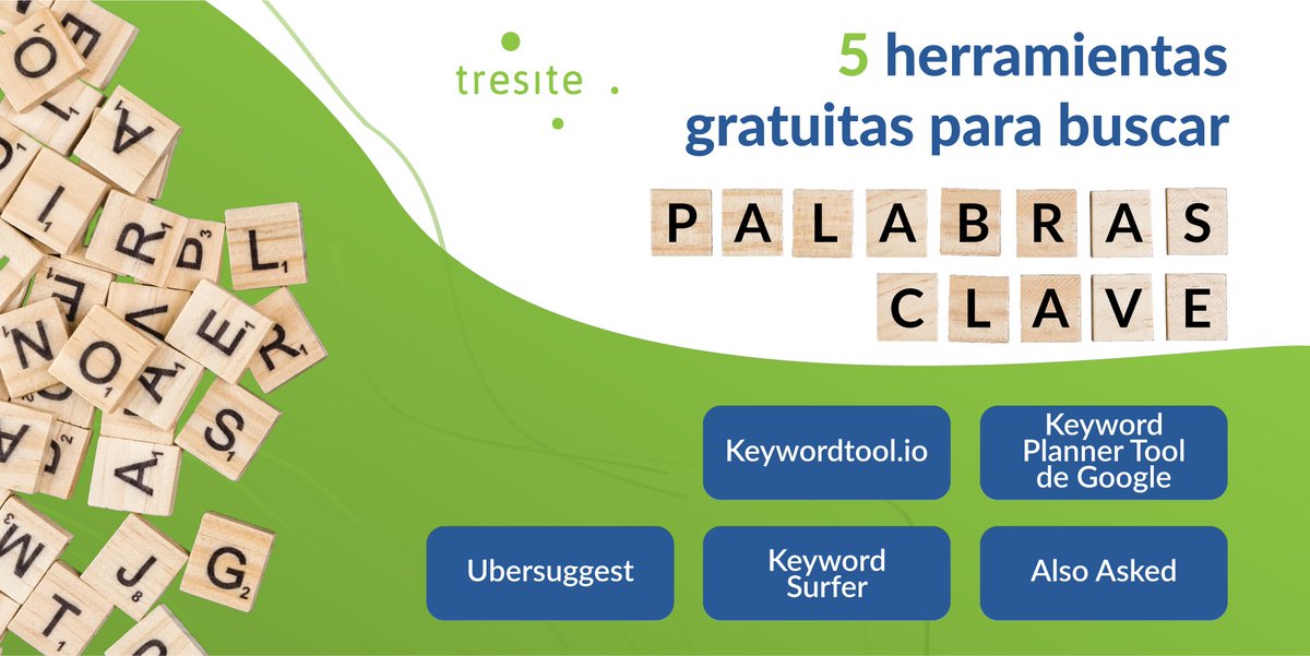 Tresite's tweet photo. Uno de los factores más importantes para el posicionamiento digital son las #PalabrasClave. 

Existen aplicaciones que nos ayudan a manejar mejor las tendencias. Acá te dejamos algunas que te podrán ayudar a encontrar las mejores para tus contenidos. 

 ¿Las conocías? 🤔 https://t.co/KCzxwwvT1w
