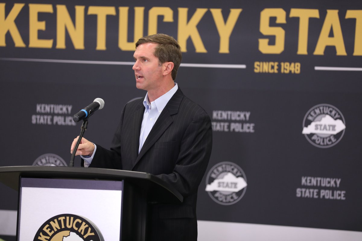 GovAndyBeshear's tweet photo. Today, Gov. Andy Beshear unveiled part of his upcoming budget plan, which he said makes historic investments in law enforcement so the commonwealth can be a leader in improving public safety.

Read more: https://t.co/I6QU6n6lSs https://t.co/0FehuUsJ3L