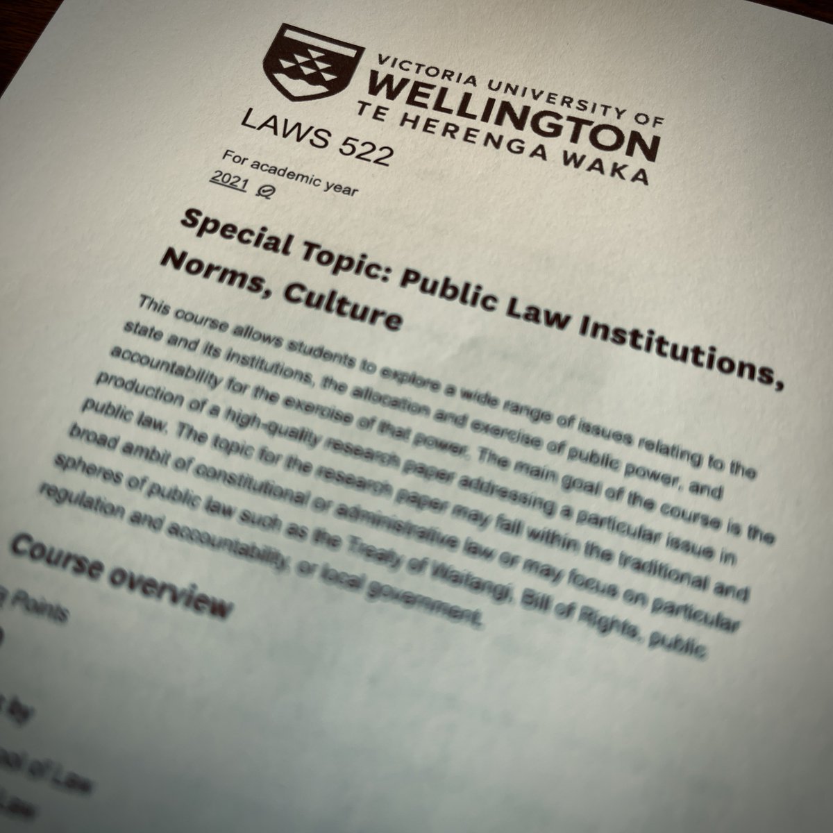 drdeanknight's tweet photo. One of the delights of 2021 has been my public law postgraduate seminar (LLB(Hons) &amp; LLM) at @vicuniwgtn: #LAWS522 Public Law - Institutions, Norms, Culture. 

As the course has now wrapped up (and with students’ permission), I am happy to share the research paper topics. https://t.co/3rhsri6lsK