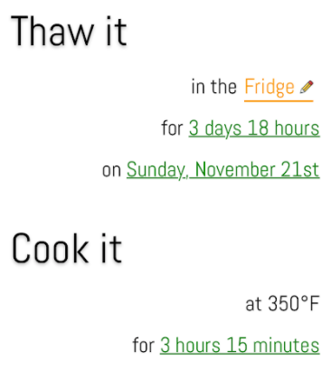 programDave's tweet image. 🦃 📙  Day 2 - Results are shown in green.
#buildinpublic @buildinpublic_ #turkeyPlannerApp