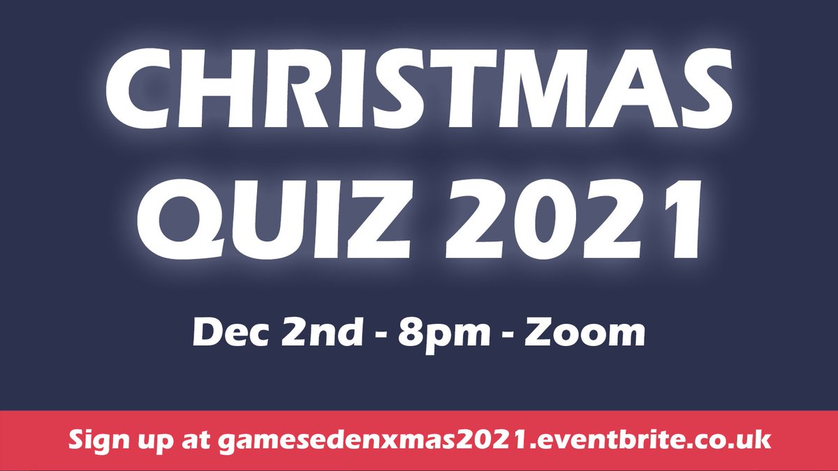 GamesEden's tweet photo. It's that time of year again! Games Eden is happy to announce their annual Christmas Quiz - online once more to avoid venue stress.
2nd Dec @ 8pm, FREE entry, with voluntary donations to World Land Trust. For more information check the link below!

https://t.co/vPUJm9yGFf https://t.co/aAVSlxarPN