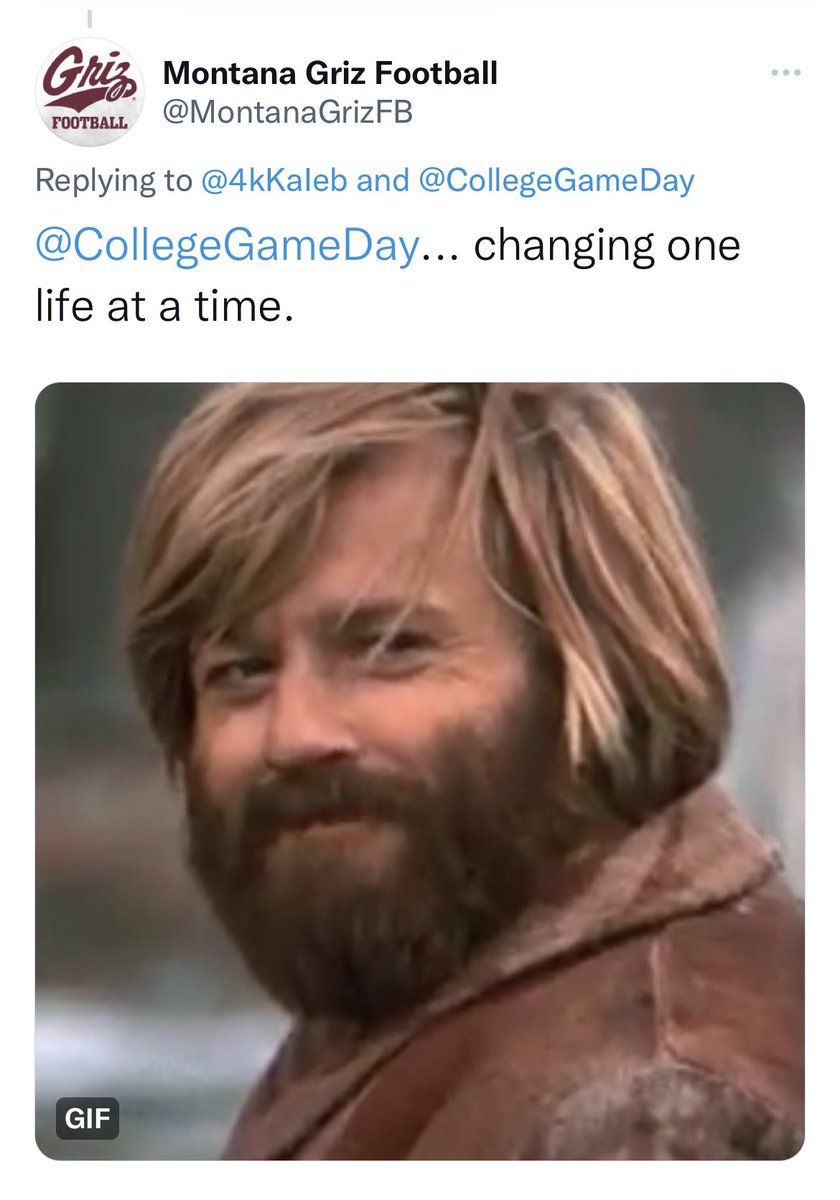 Aaaand scene. 🤌

<a href="/CollegeGameDay/">College GameDay</a> 
#GrizOnGameDay