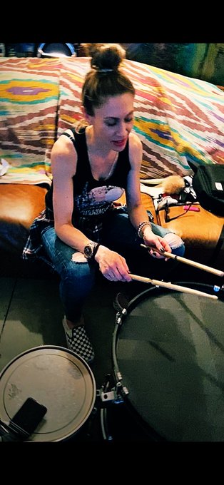 It&rsquo;s not always about being naughty😜.  Music has gotten me thru good and bad times.  Took my first drum<a href="/tag/girl"class="tags"><span>#girl</span></a><a href="/tag/music"class="tags"><span>#music</span></a><a href="/tag/girlpower"class="tags"><span>#girlpower</span></a><a href="/tag/drummer"class="tags"><span>#drummer</span></a>