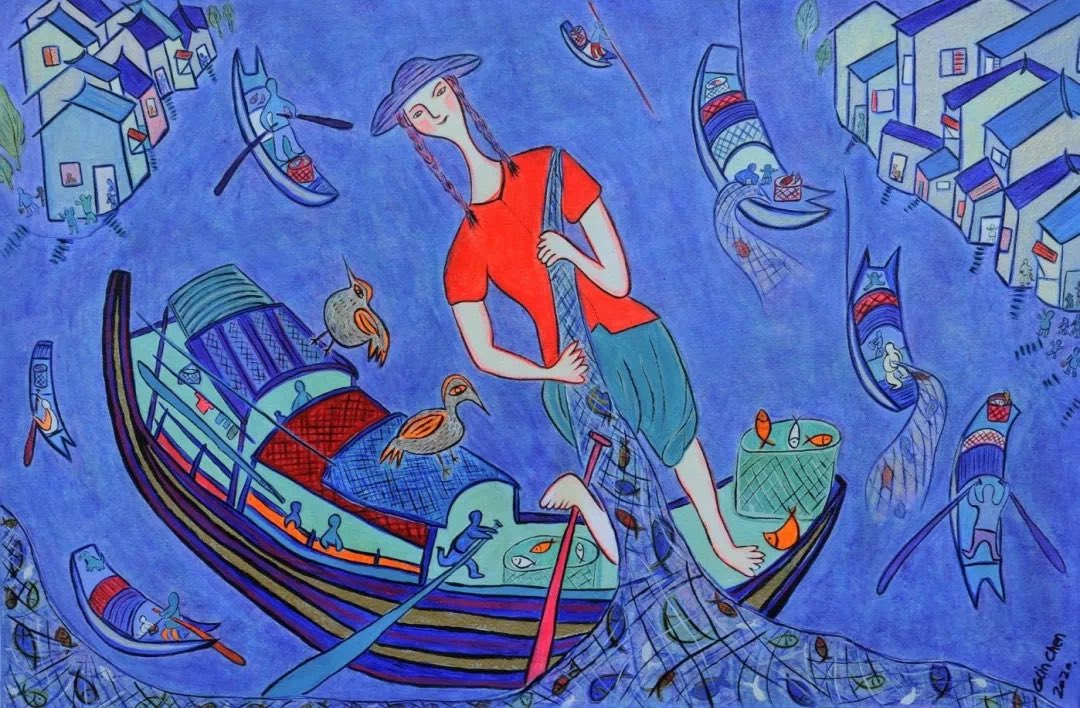 Folk artist Colin Chen is offering a collection of his paintings for a charitable auction in support of the QEII Foundation and generously donating 100% of all funds raised. charityauctionstoday.com/auctions/Colin…