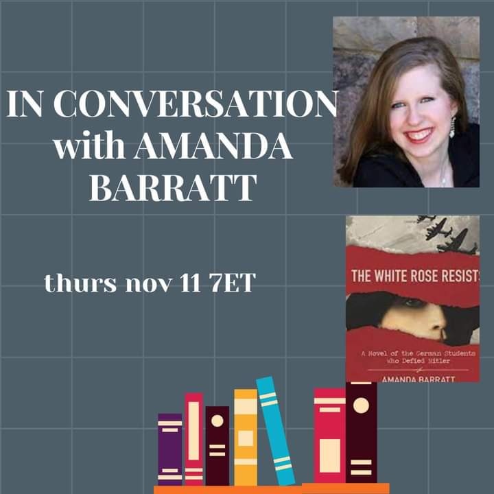 Excited to join the brilliant <a href="/rachkmc/">rachel mcmillan 🇨🇦</a> this Thursday at 7 PM ET for a conversation about THE WHITE ROSE RESISTS. I'm also hoping she asks what I've been reading lately, because few chat all things bookish as well as Rachel. 📖❤

facebook.com/events/s/in-co…