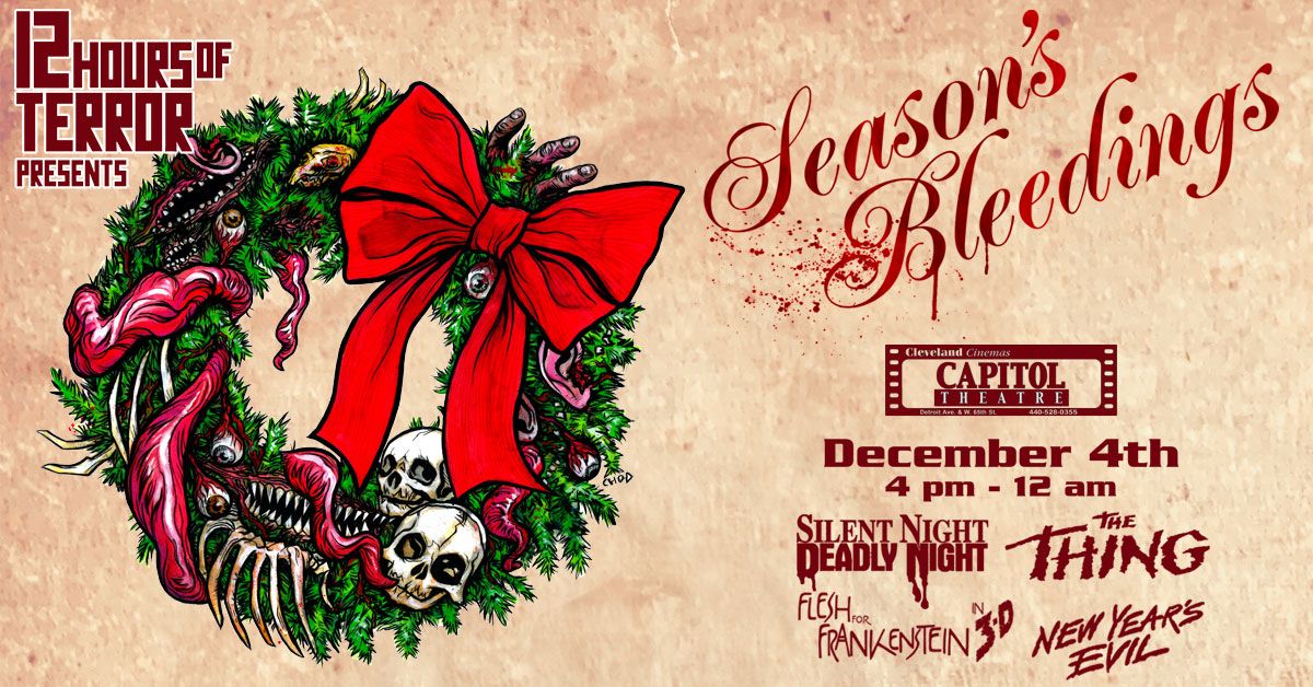 It’s never too early to start your Christmas shopping so snag your tickets now for SEASON'S BLEEDINGS!
Tickets are on sale now at our box office or at: 
clevelandcinemas.com/movie/324358/1…
#holidayhorror #seasonsbleedings #detroitshoreway
#capitolw65th