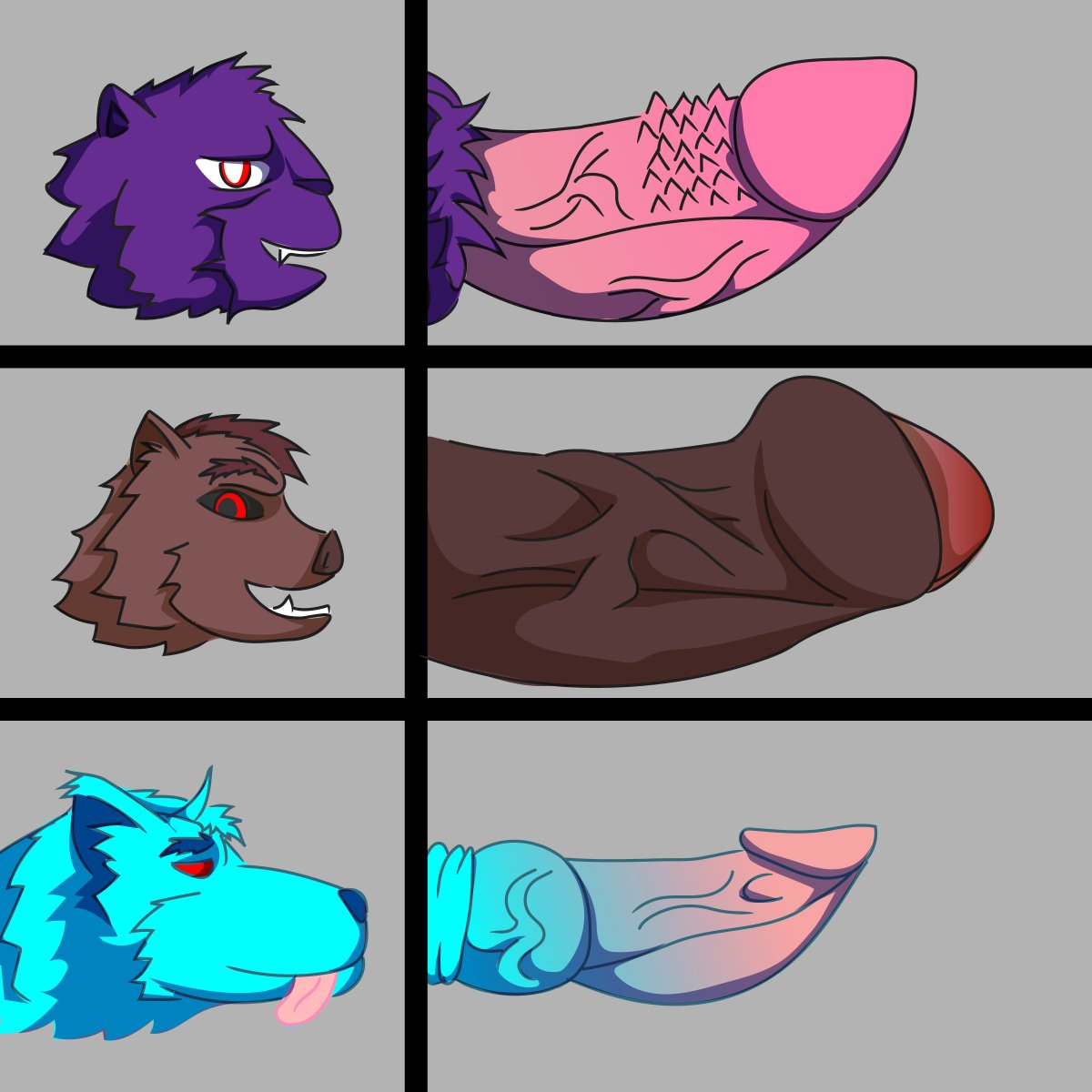 EdgaaTanuki's tweet photo. [NSFW]
hey guys sry for keep you waiting, this is my TF &amp; OC cock comparison, yeah never tell my cock shape also change depend on my transformation too and hope you not surprise on somebody there heh 😳🍆😊
#doodle #cockchart #nsfw #furry #nsfwfurry #bara https://t.co/23rWXFYAgu