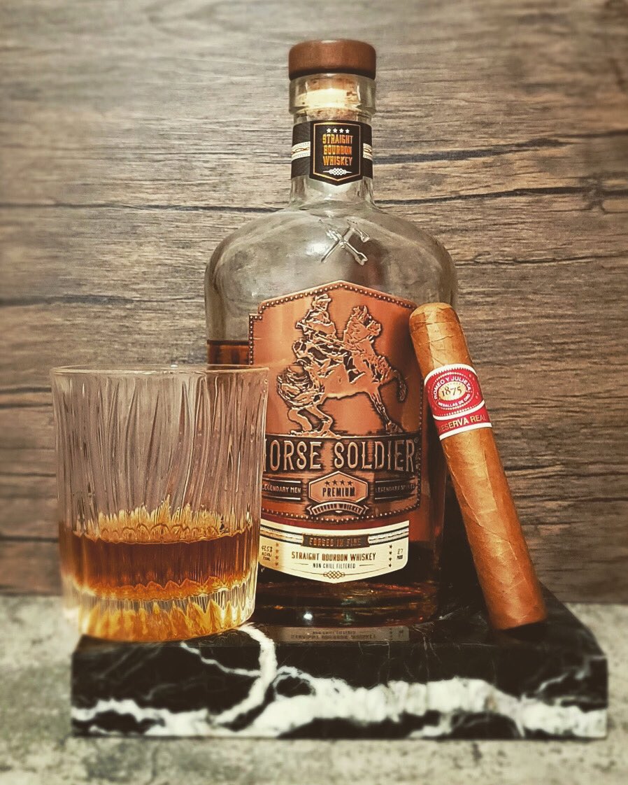 Great bourbon with a great backstory about the first heroes who entered Afghanistan after 9/11. Pairs great with a variety of cigars, especially Romeo Y Julieta 1875s.
-
-
-
-
@horsesoldierbourbon #american #bourbon #bourbonwhiskey #cigars #cigar #smallbusiness