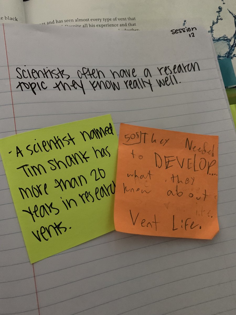 “If they need to develop what they already KNOW, then they know their research topic really well.” - students helping me find supporting details for my main idea. Their conversations are 👌🏻