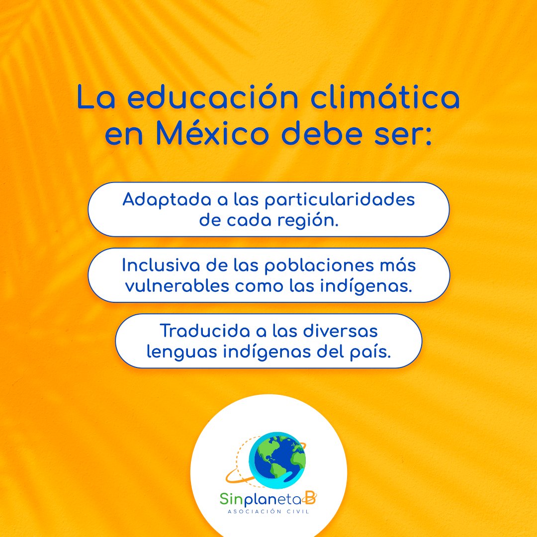 ☺️ La educación climática no debe dejar a nadie atrás.

Todos y todas, necesitamos informarnos y educarnos para así ser el cambio que nuestro planeta necesita.

💕 Para saber cómo puedes ayudar, descarga el informe de nuestros Foros Regionales en Educación Climática 2021.