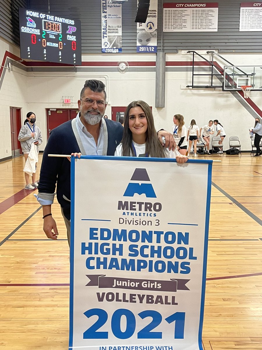 LaylaJaber10's tweet photo. Lots of things to be thankful for. 1) getting an opportunity to play sports again. 2) winning a city championship in volleyball with my teammates . 3) having my 2 favourite fans watch from the bleachers as I do so! #yegchamps #3sportathlete #volleyball https://t.co/RwQdtZd29L