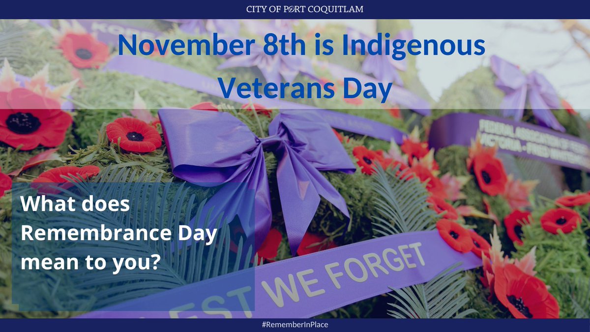 CityofPoCo's tweet photo. Share what #RemembranceDay means to you. We'd love to hear your thoughts & stories.
•Are you a veteran with a story to tell?
•Do you have a loved one who fought for our country?
•Do you have photos to share?
We'd love to hear your story &/or photos!
#RememberInPlace https://t.co/UjMEupDr9L