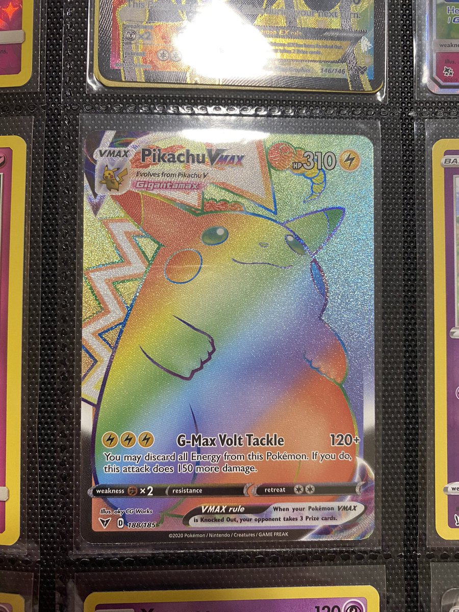 ChibiWicket's tweet photo. Been having so much fun playing Pokémon TCG and opening a couple packs here and there. But pulled this masterpiece today and am I am stoked! #Pokemon #PokemonTCG #Pikachu https://t.co/h4tc5hDZbu
