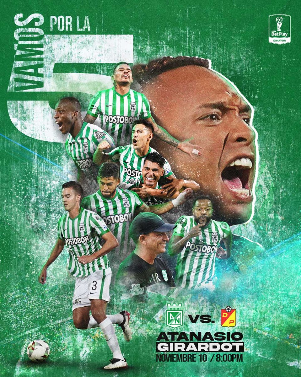 nacionaloficial's tweet photo. Vamos, Verdolaga... ¡DAME UNA ALEGRÍA! 🏆

#FinalCopaBetPlay 🟢⚪️ https://t.co/PuembBd5HC