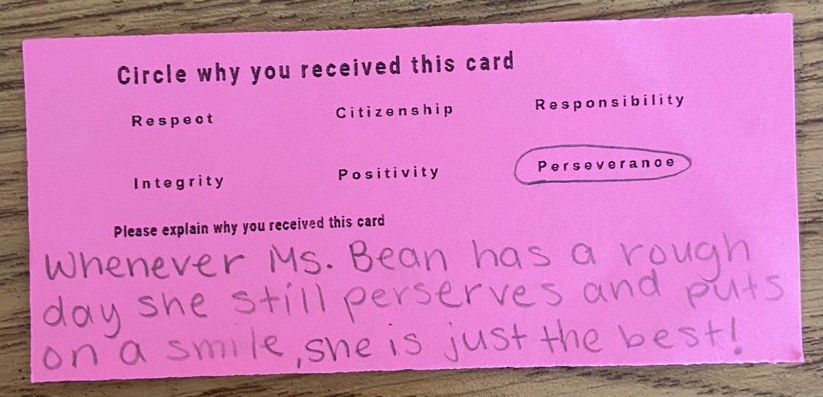 amberbeancarr's tweet photo. The days are long but the relationships are worth it. You can always count on a MS student to be honest 😂🥰 #kindnessweek https://t.co/eOJBcDrlzP