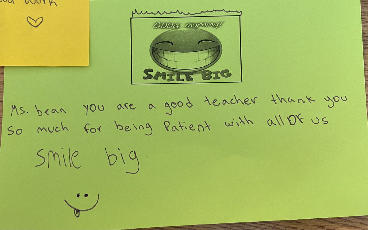 amberbeancarr's tweet photo. The days are long but the relationships are worth it. You can always count on a MS student to be honest 😂🥰 #kindnessweek https://t.co/eOJBcDrlzP