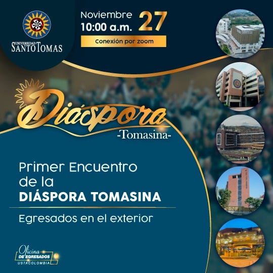 EgresadosUsta's tweet photo. Sé parte de nuestra gran familia de Egresados en el Exterior " #DIÁSPORA #TOMASINA" y participa de un #Concurso que tenemos para ti.
27 Noviembre

Ingresa a la Diáspora Tomasina, inscríbete aquí https://t.co/Smp00VccFw

@SANTOTOBGA @RadioUSTAFm https://t.co/s4iYS29SEO