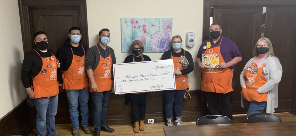 Today is one of those days I am even more proud to work for The Home Depot 1086. #teamkings on #operationsurprise patrol. What an amazing cause The Marjaree Mason Center is for this gift. A $1000 dollar donation and our associates bought much needed supplies. Great Job Team.