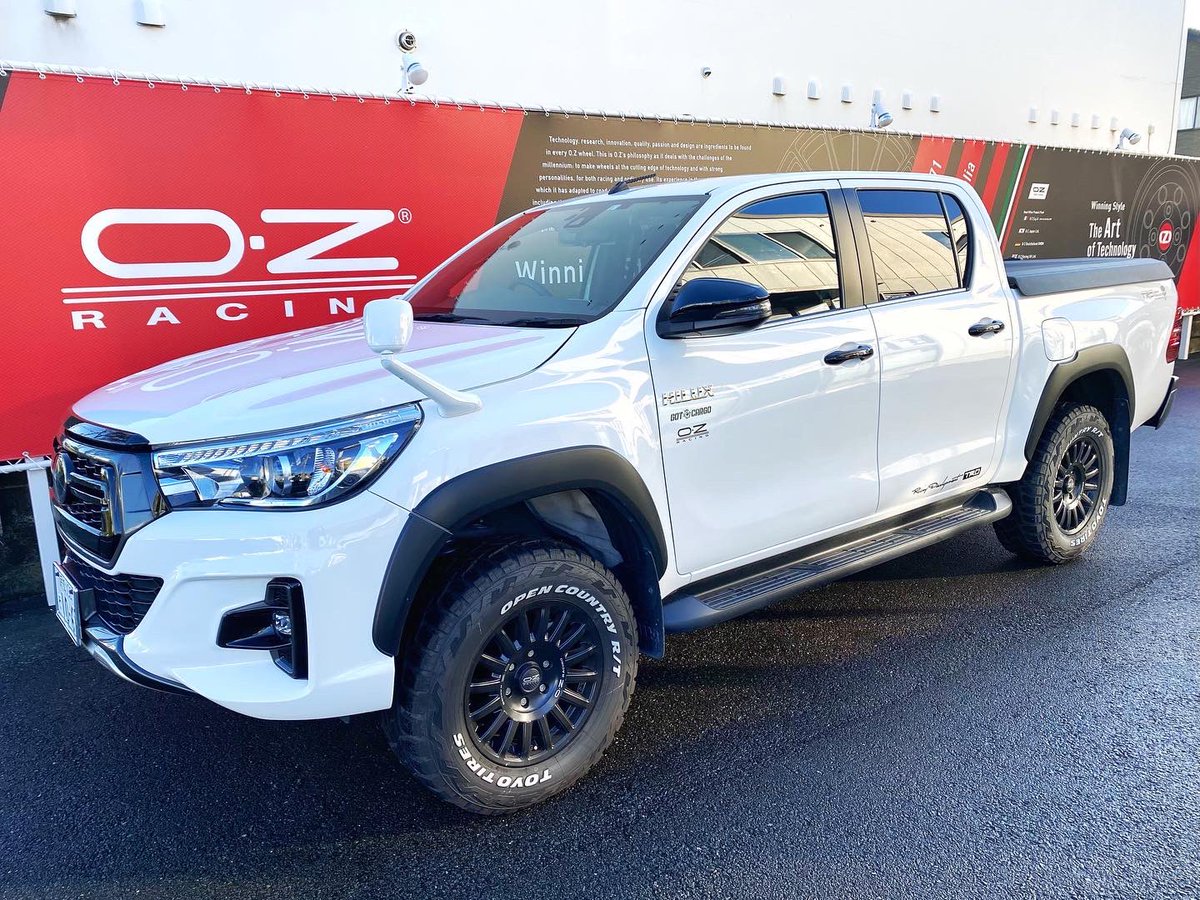 japan_oz's tweet photo. OZ Rally Raid x Toyota HILUX
#オーゼット #オーゼットホイール #ozホイール #ホイール #トヨタ #ハイラックス #アウトドア #キャンプ #オフロード #ラリー #大人チョイス #大人コーデ #足元倶楽部 #oz #ozwheels #ozracing #ozracingram #toyota #hilux #rallyraid #rally #gotcargo https://t.co/MX9CVcXQ6H
