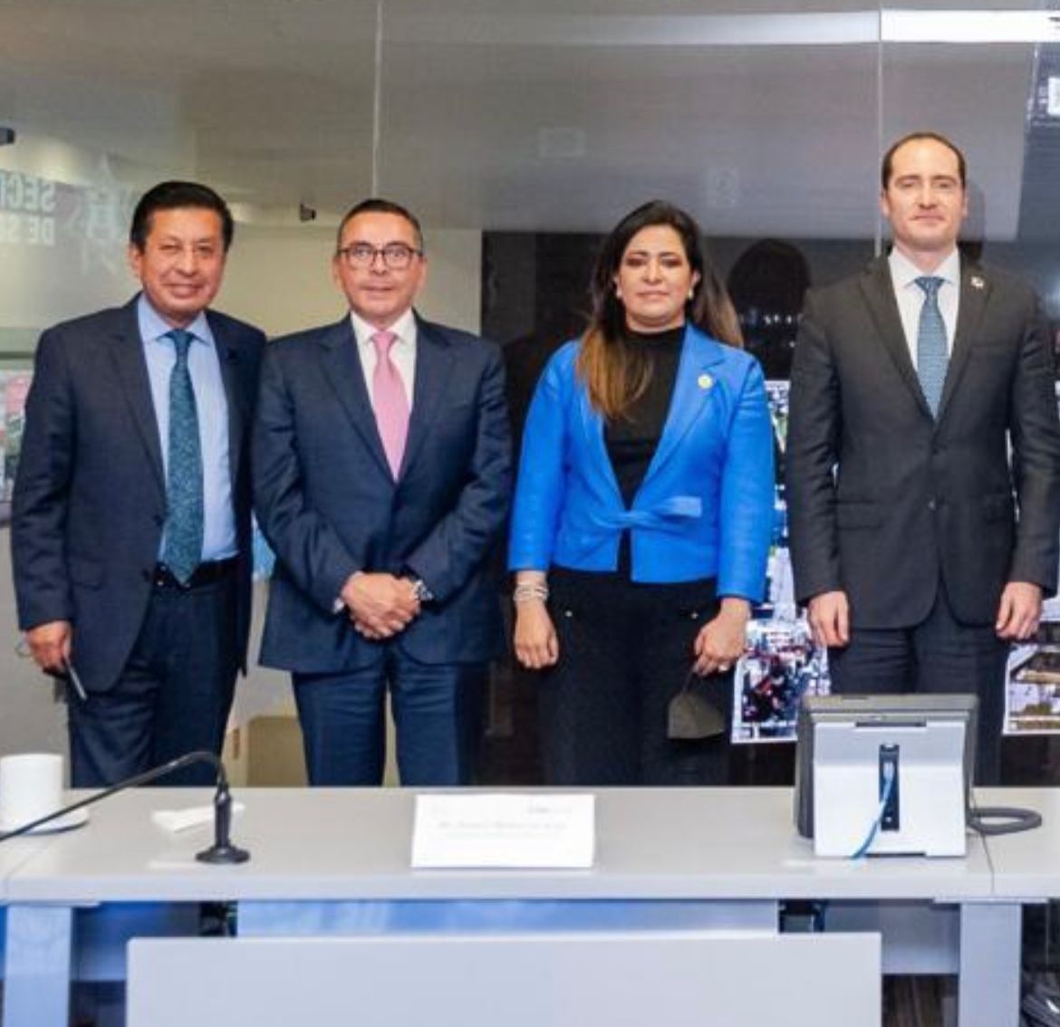 AMESP_oficial's tweet photo. Presenta el Mtro. Rodrigo Martínez-Celis, Secretario de Seguridad de la @SS_Edomex el #SIGESP para implementarlo a partir de enero del 2022, fue invitado el Presidente de AMESP @CapSalvadorLop1 acompañado del Lic. @ErickCuencaG de #ICPRangerSwat también Pdte. De @CoparmexMetro https://t.co/RlUBhf8Cu4