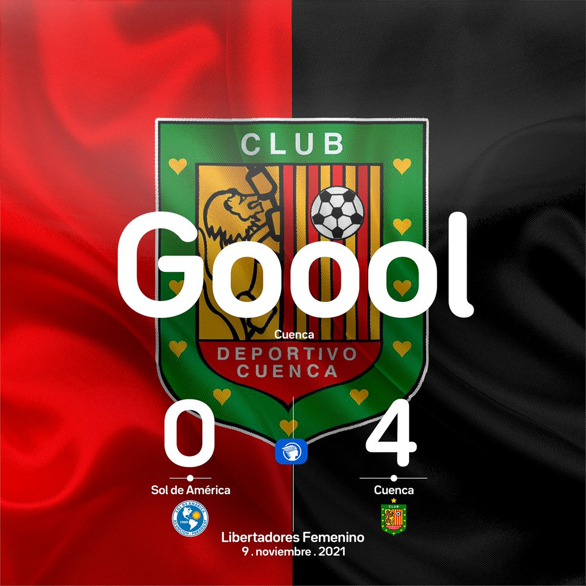 elmercurioec's tweet photo. ¡Goool! de Madeleine Riera desde el punto penal para #DCuenca a los 90+2 minutos del partido ante #SolAmerica por la #LibertadoresFemenino.
#SolAmerica 0 - 4 #DCuenca https://t.co/YUzd0UIqvj
