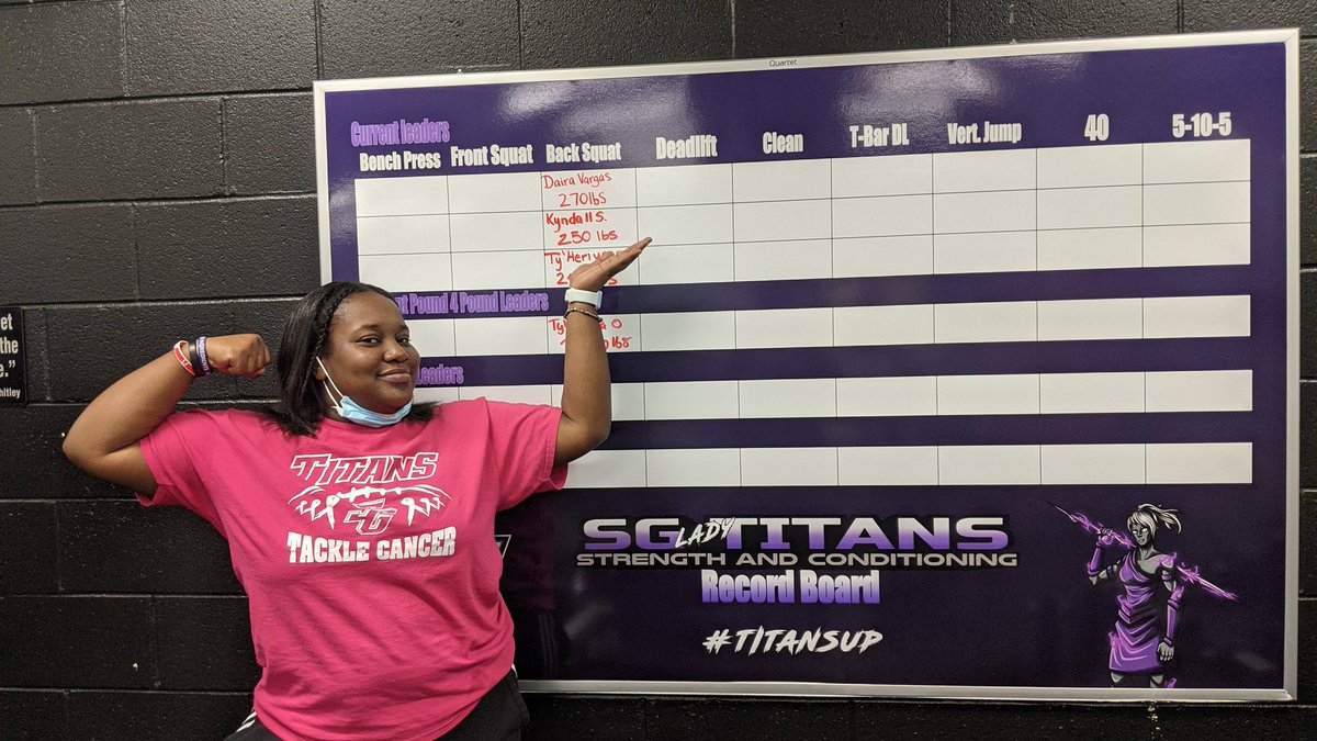 SGStrNSpeed's tweet photo. Congratulations Kyndal ....she been at it for a while #GTDM #Strongher #AttackTheWeightRoom https://t.co/aXS8OQDQh9