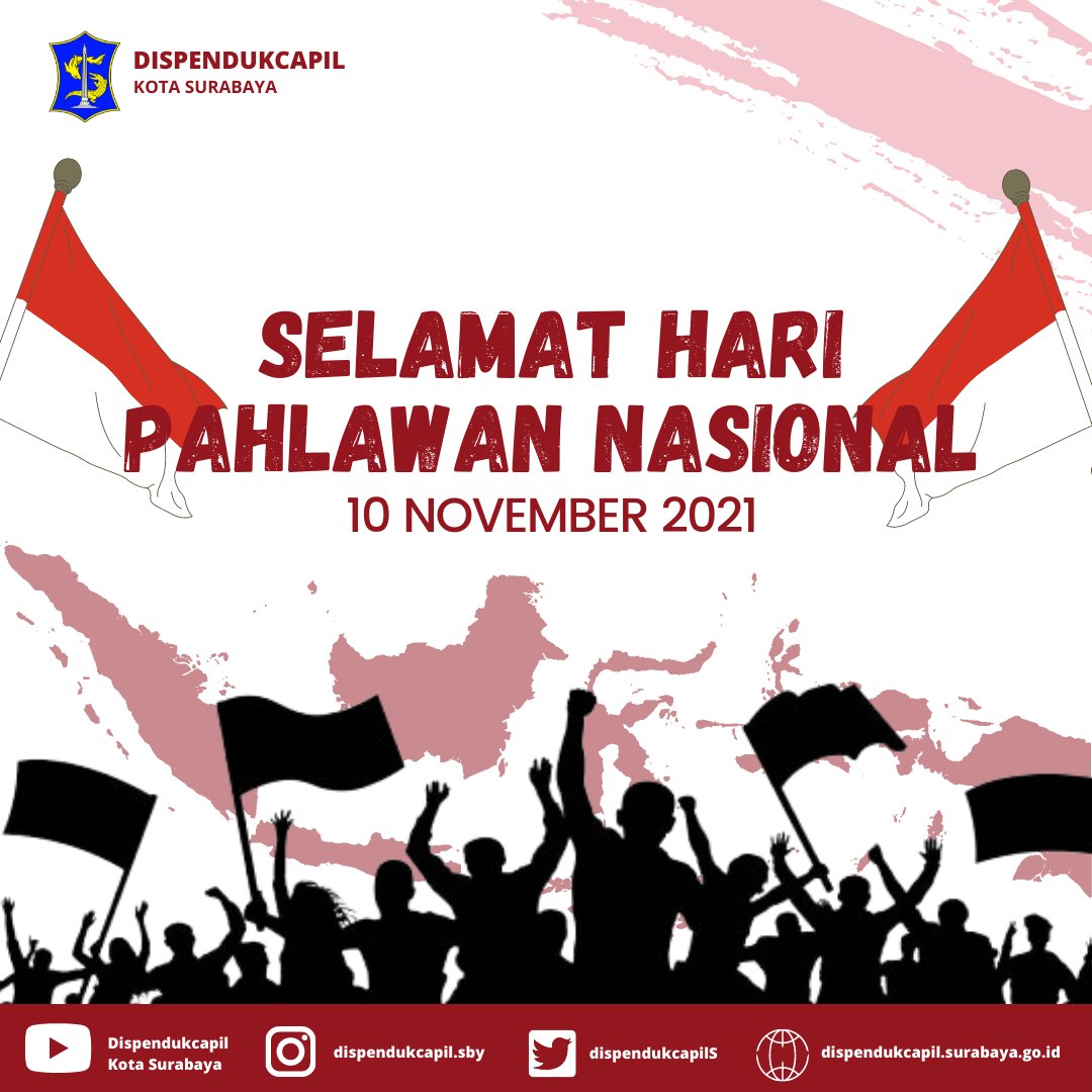 DispendukcapilS's tweet photo. "Jangan memperbanyak lawan, tetapi perbanyaklah kawan."- Bung Tomo
Selamat Hari Pahlawan SOBAT ADMINDUK !
Merdeka , Merdeka , Merdeka
#dispendukcapilsurabaya #dukcapilbisa #dukcapilsby #klampid #sobatadminduk #infoadminduk #GISA #surabaya #haripahlawan https://t.co/MY1fbjFd9W